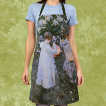 Aprons with Vintage Fine Art Reproductions