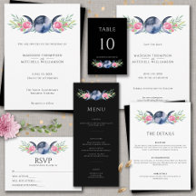 Moon Phase Floral Spiritual Handfasting Wedding