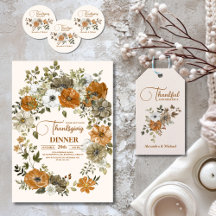 Autumn Floral Thanksgiving Dinner