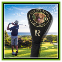 GOLF HEAD COVERS BEST DOG DAD WITH PHOTO