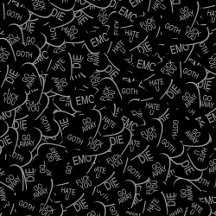 Candy Heart Pattern - Goth v. 2.0
