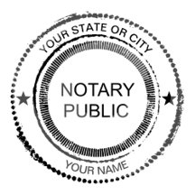 Notary Public Distressed Seal