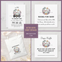 Cute Little Boo Halloween Baby Shower Invitation