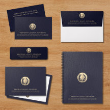 Elegant Gold Laurel Business Essentials