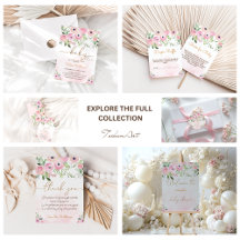 Blush Gold Roses Baby Girl Shower