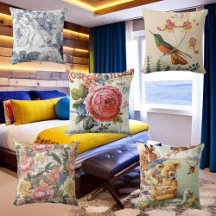 Vintage throw pillows