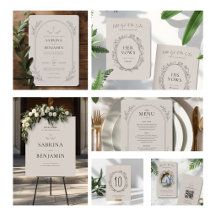 Hand Drawn Minimalist Christian Wedding Collection