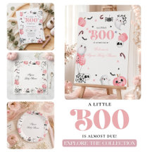 Spooky & Sweet Pink Halloween Baby Shower 