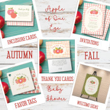 Apple of Our Eye Whimsical Fall Baby Shower