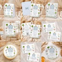 Watercolor Farm Animals Barnyard Boy Baby Shower
