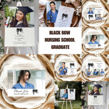Photo Black Bow Nursing School Graduate