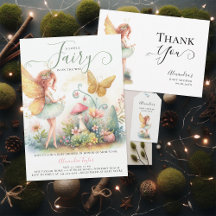 Enchanted Fairy Garden Mushroom Baby Girl Shower