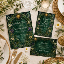 Enchanted Celestial Art Nouveau Wedding