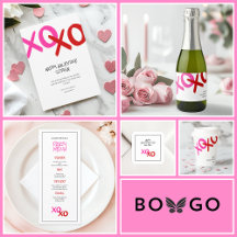 XOXO Hugs and Kisses Pink Galentine for Gal Pals