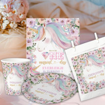 Magical Unicorn Purple Flower