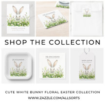 Easter Bunny and White Florals Collection