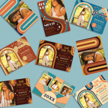 Groovy Retro Revival Graduation Collection