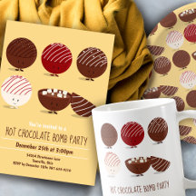 Hot Chocolate Bomb Holiday Christmas Party