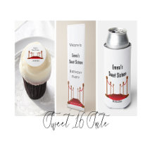 Red Carpet Hollywood - Sweet 16 White Background 