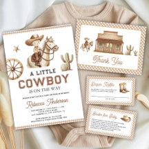 Wild West Rodeo Cowboy Baby Shower