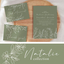 Natalie • Elegant Boho Sage Wedding Suite