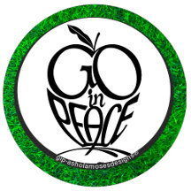 GO in PEACE Organic Apple-Shaped Typography