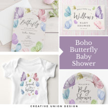 Boho Butterfly Baby Shower