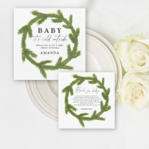 Christmas Wreath baby shower