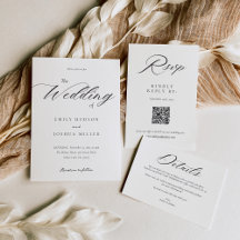 Modern Elegant Script All in One Wedding