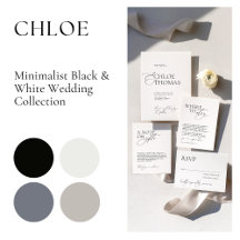 Chloe • Elegant Black and White Wedding Suit