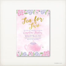 Watercolor Tea Party Baby Shower