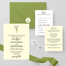 Minimalist White Lily Wedding Collection