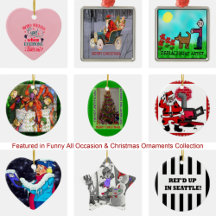 Funny All Occasion & Christmas Ornaments