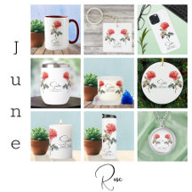 June Birth Flower Month Rose