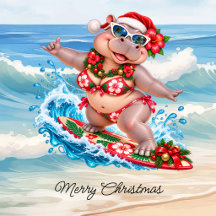 Christmas Surfing with Hippo 