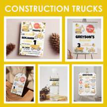 Construction Trucks Birthday