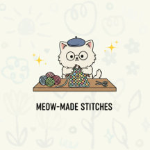 White Cat: Meow-made Stitches