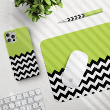 Black Zigzag, Green - Home Decor and Accessories