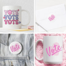 Pink Women's Voting Accessories