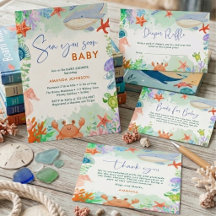 Ocean Sea you Soon Summer Baby Shower 