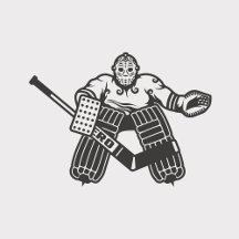 Hockey Goalie and Mask Pattern
