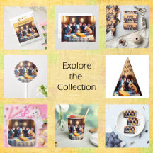 Mouse family at the dining table