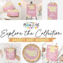 Groovy Baby Shower Boho Retro Party Theme 70's 
