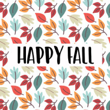 Happy Fall Autumn Leaves