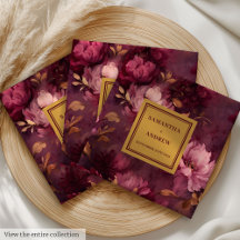 Blush Burgundy and Gold Wedding Collection #190W