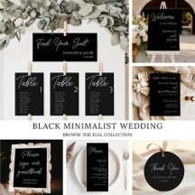 Minimalist Black Wedding Collection