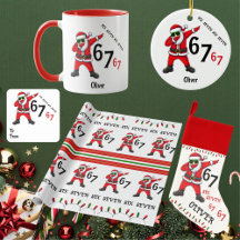 Six Seven 6 7 Meme Dubbing Santa