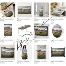 Gifts with Polychrome mountain, Denali NP design