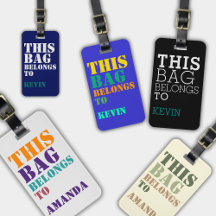 Personalizable Luggage Tags 