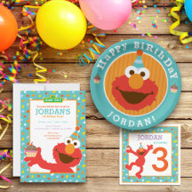 Elmo Confetti Birthday Party